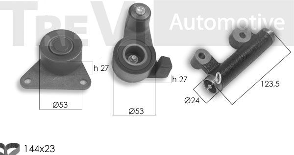 TREVI AUTOMOTIVE Комплект ремня ГРМ KD1415